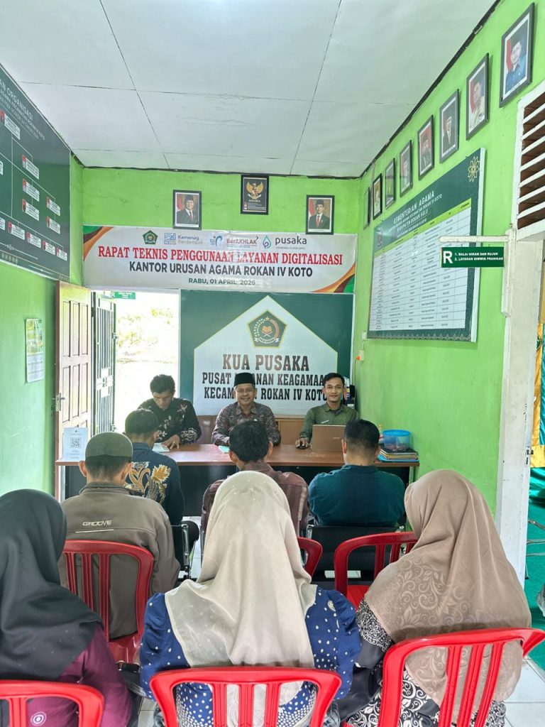 KUA Rokan IV Koto Resmi Berlakukan Layanan Berbasis Digitalisasi