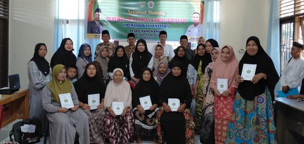 KUA Rokan IV Koto Gelar Pelatihan Fardhu Kifayah bagi Masyarakat Desa Cipang Kanan
