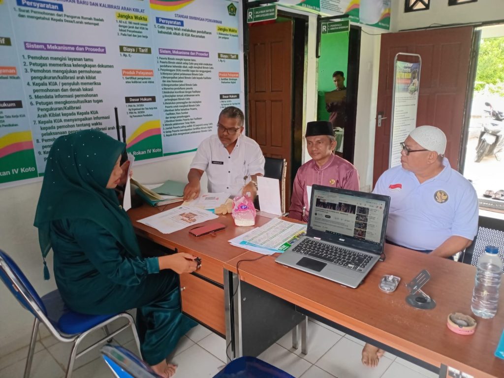 KUA Rokan IV Koto Tingkatkan Layanan Wakaf Melalui Pendampingan Penerbitan Akta Ikrar Wakaf